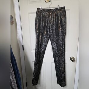 MAKE AN OFFER Blu Martini Metallic Men's Pants